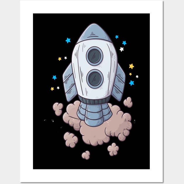 Space Travel Space Man Space Alien Wall Art by rjstyle7